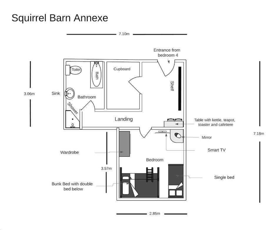 Squirrel Barn Milwich Exterior foto
